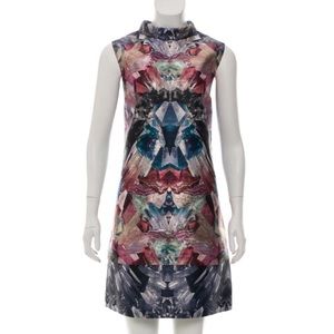Ted Baker Metallic Printed Dress W/Tags